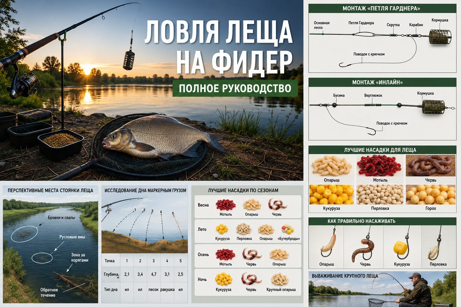 Ловля леща на фидер